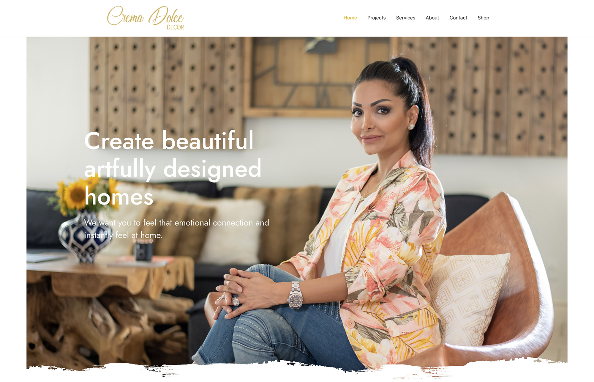Website design sample, click to see the website