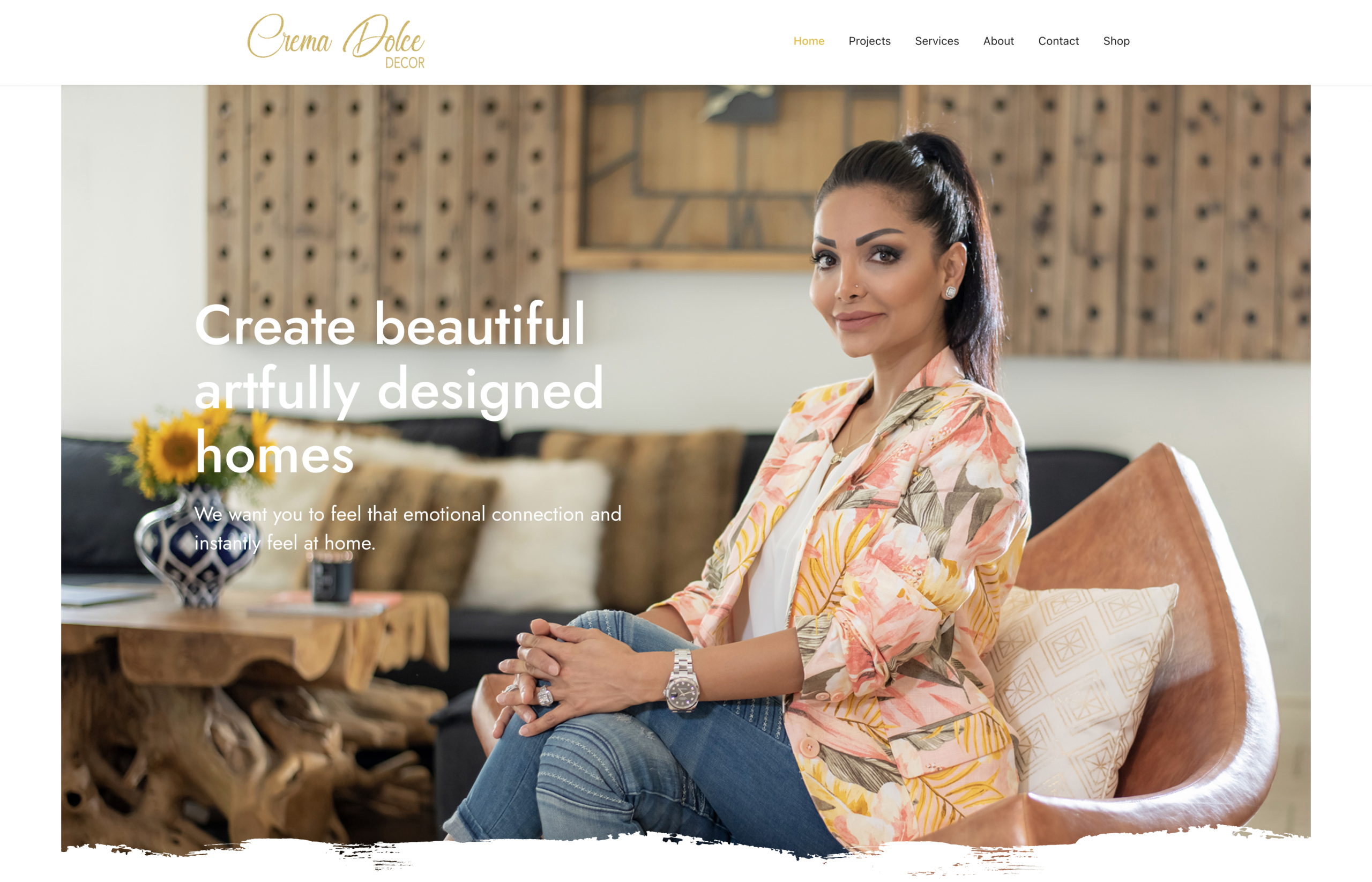 Website design sample, click to see the website