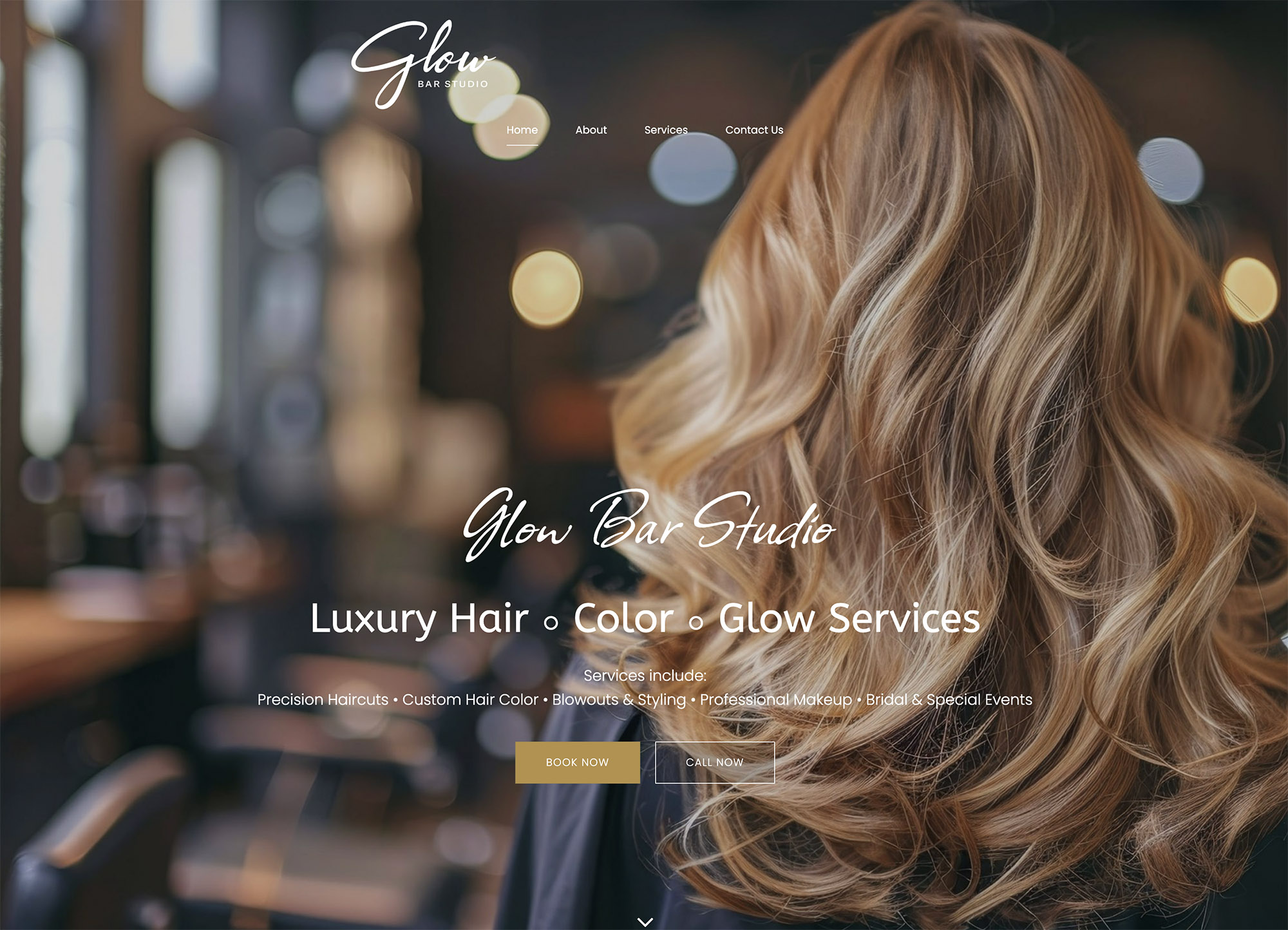 Website design sample, click to see the website